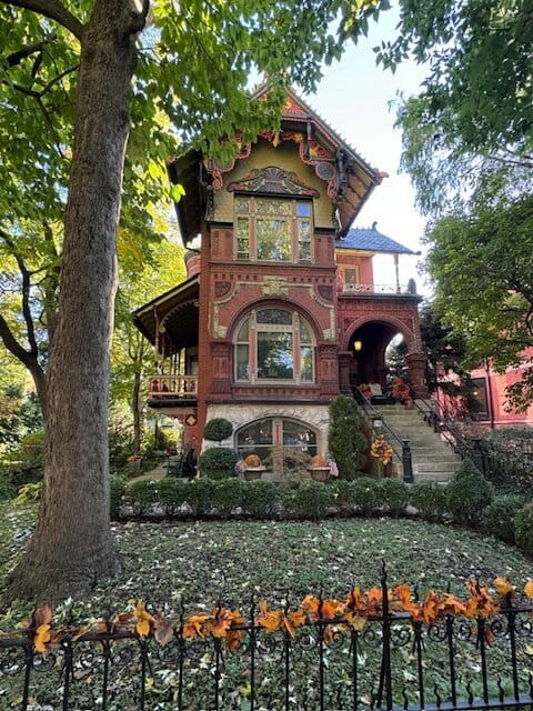 A victorian house.